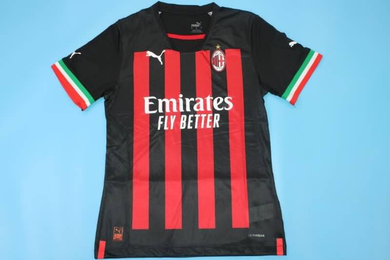 Thailand Quality(AAA) 22/23 AC Milan Home Soccer Jersey(Player)