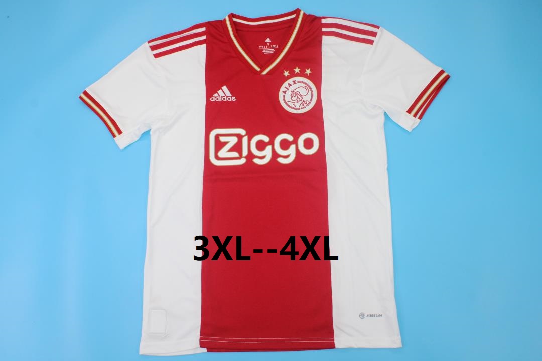 Thailand Quality(AAA) 22/23 Ajax Home Soccer Jersey(Big Size)