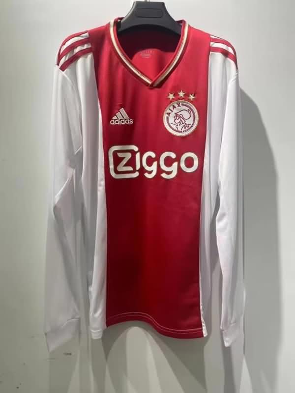 Thailand Quality(AAA) 22/23 Ajax Home Long Slevee Soccer Jersey