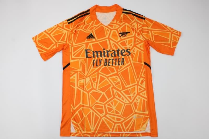 Thailand Quality(AAA) 22/23 Arsenal Goalkeeper Orange Soccer Jersey