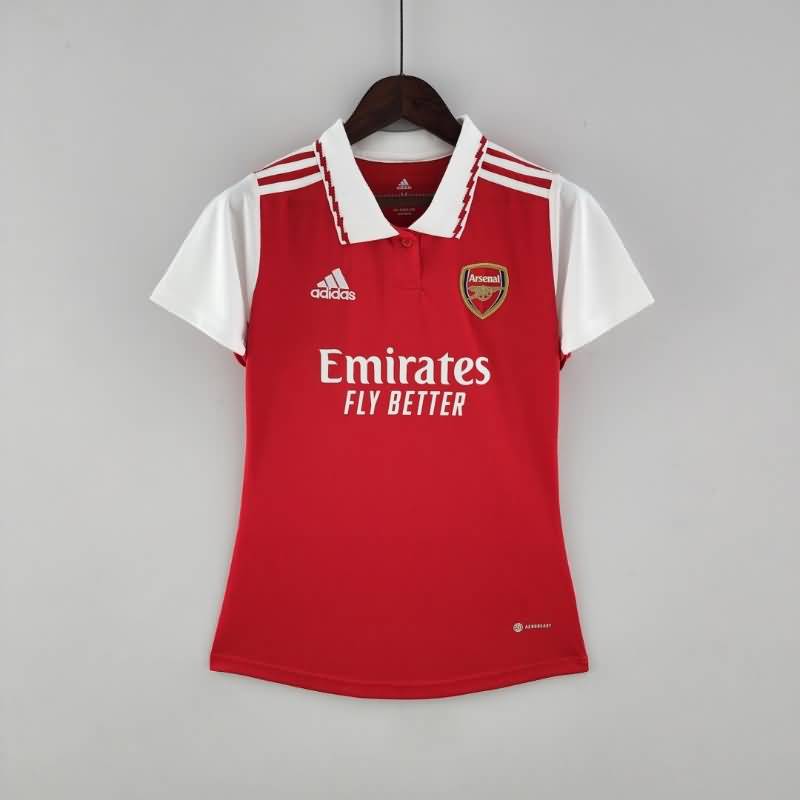 Thailand Quality(AAA) 22/23 Arsenal Home Women Soccer Jersey