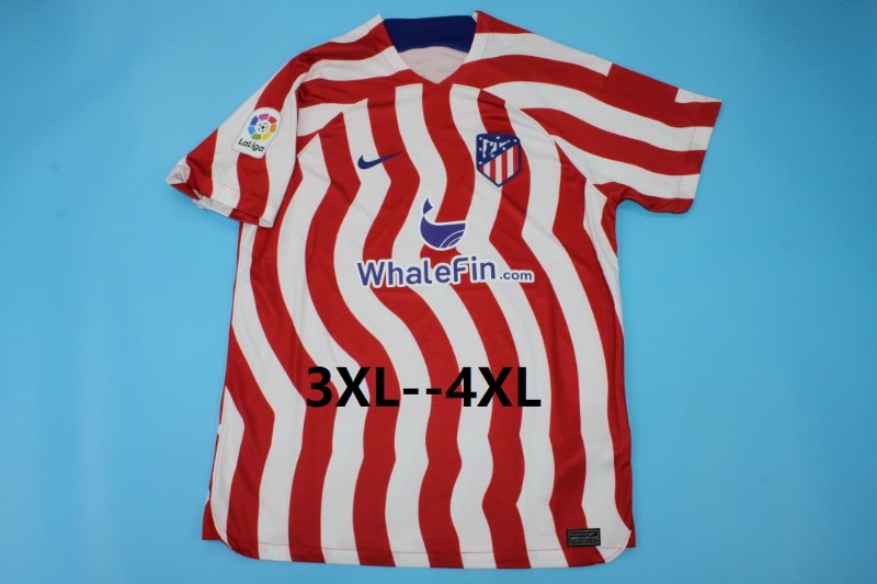 Thailand Quality(AAA) 22/23 Atletico Madrid Home Soccer Jersey(Big Size)