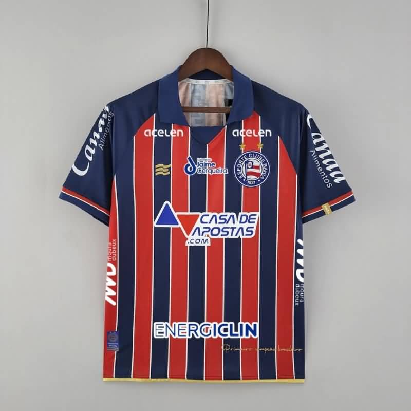Thailand Quality(AAA) 2022 Bahia Home Sponsor Soccer Jersey