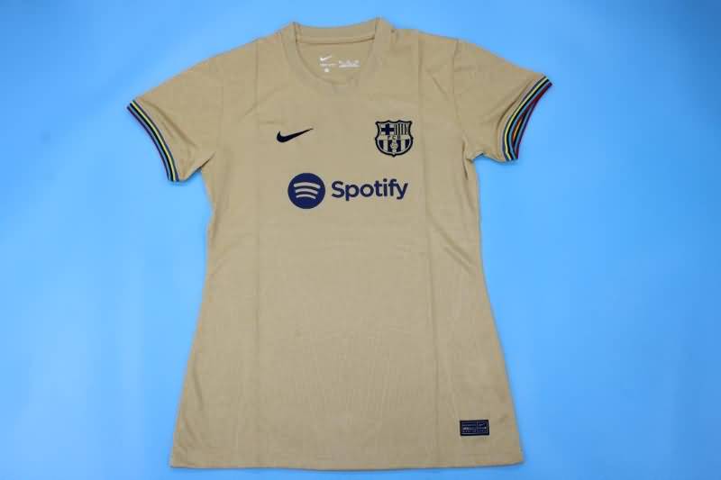 Thailand Quality(AAA) 22/23 Barcelona Away Women Soccer Jersey