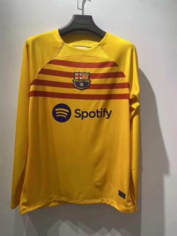 Thailand Quality(AAA) 22/23 Barcelona Fourth Long Sleeve Soccer Jersey
