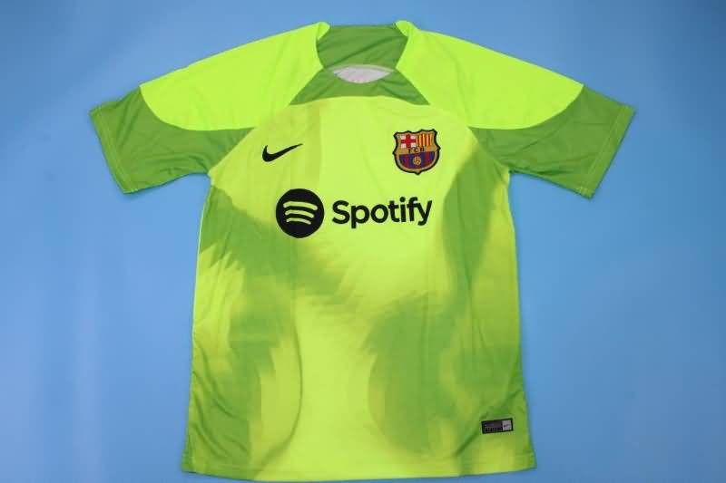 Thailand Quality(AAA) 22/23 Barcelona Goalkeeper Green Soccer Jersey