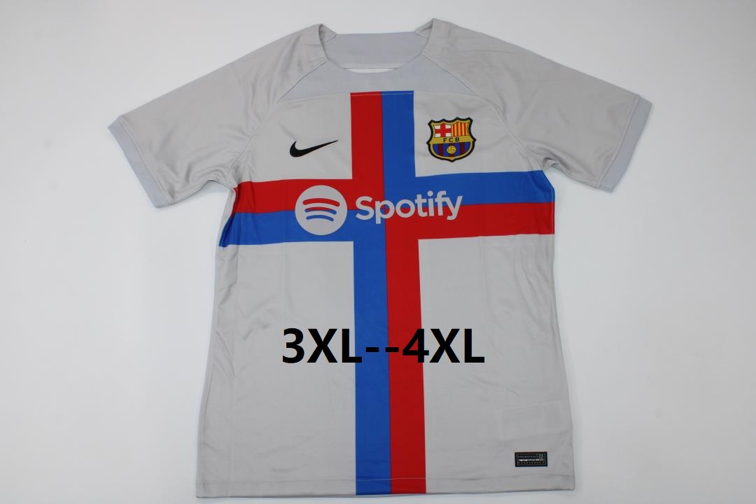 Thailand Quality(AAA) 22/23 Barcelona Third Soccer Jersey (Big Size)