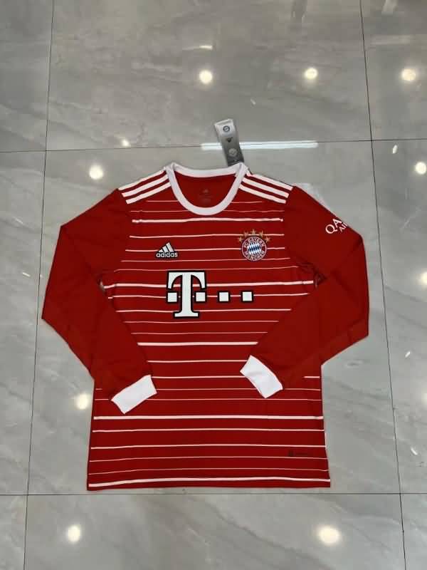 Thailand Quality(AAA) 22/23 Bayern Munich Home Long Slevee Soccer Jersey