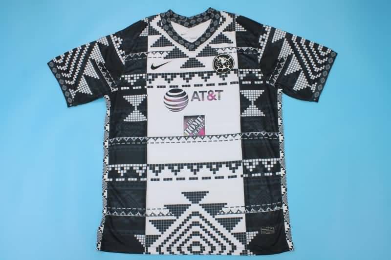 Thailand Quality(AAA) 22/23 Club America Black White Soccer Jersey