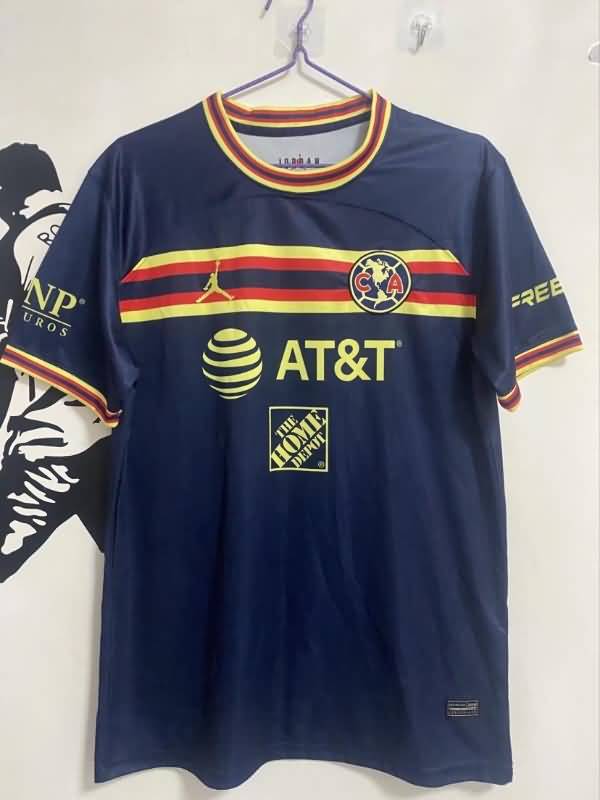 Thailand Quality(AAA) 22/23 Club America Dark Blue Soccer Jersey
