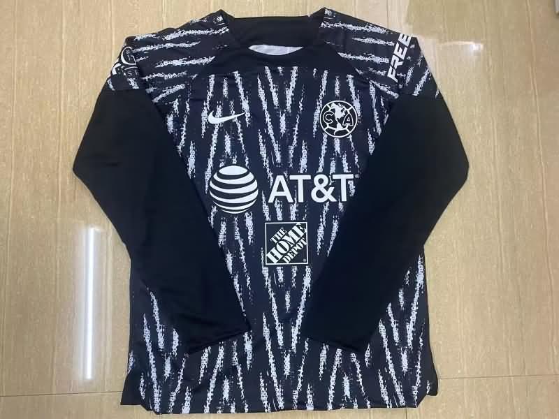 Thailand Quality(AAA) 22/23 Club America Goalkeeper Black Long Soccer Jersey