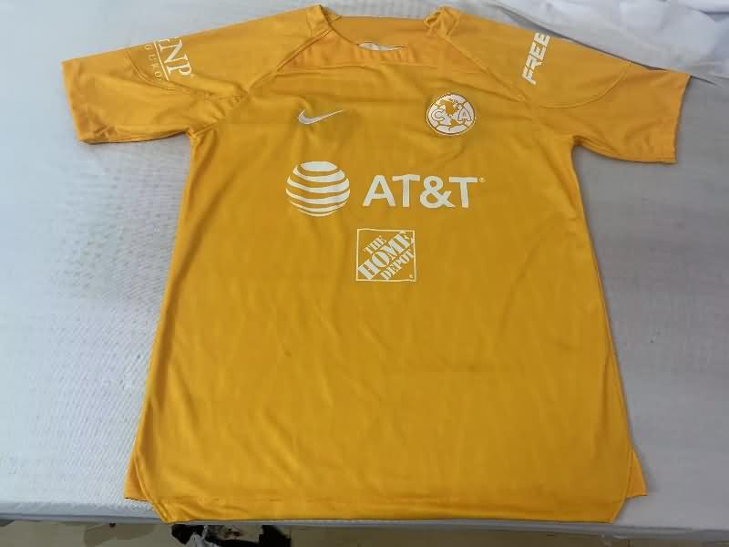 Thailand Quality(AAA) 22/23 Club America Goalkeeper Orange Soccer Jersey