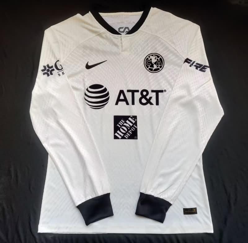 Thailand Quality(AAA) 23/24 Club America Third Long Sleeve Soccer Jersey(Player)