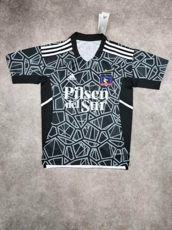 Thailand Quality(AAA) 2022 Colo Colo Goalkeeper Black Soccer Jersey