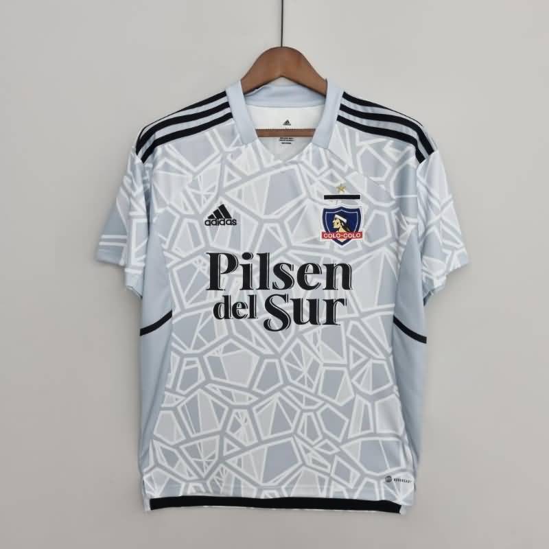 Thailand Quality(AAA) 2022 Colo Colo Goalkeeper Grey Soccer Jersey