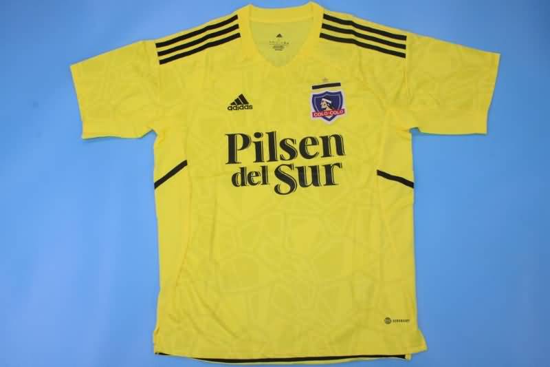 Thailand Quality(AAA) 2022 Colo Colo Goalkeeper Yellow Soccer Jersey