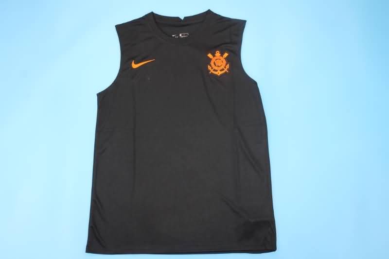 Thailand Quality(AAA) 2022 Corinthians Black Vest Soccer Jersey