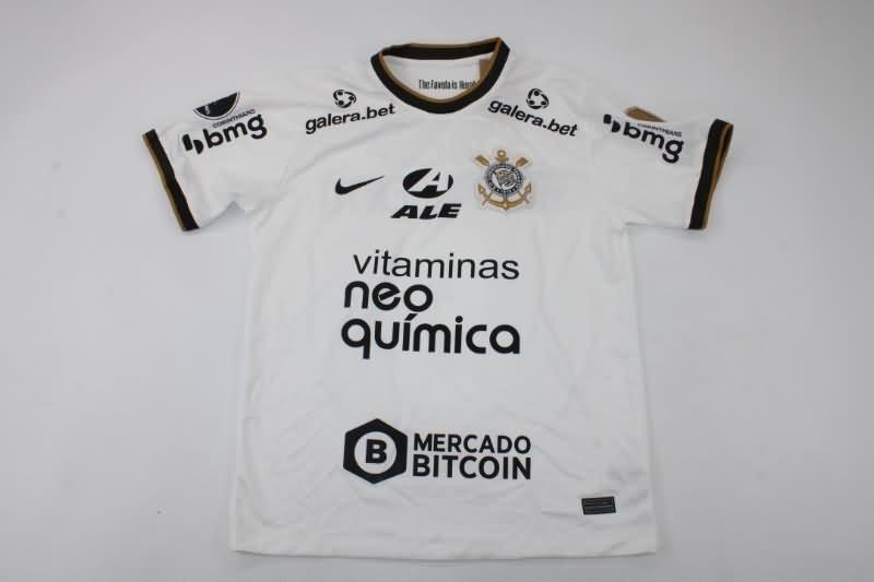 Thailand Quality(AAA) 2022 Corinthians Home With Sponsers Soccer Jersey
