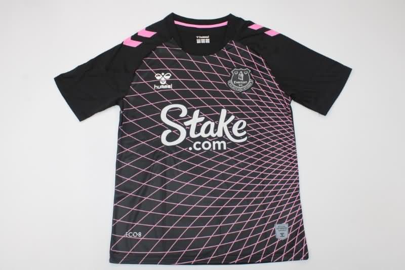 Thailand Quality(AAA) 22/23 Everton Goalkeeper Black Soccer Jersey