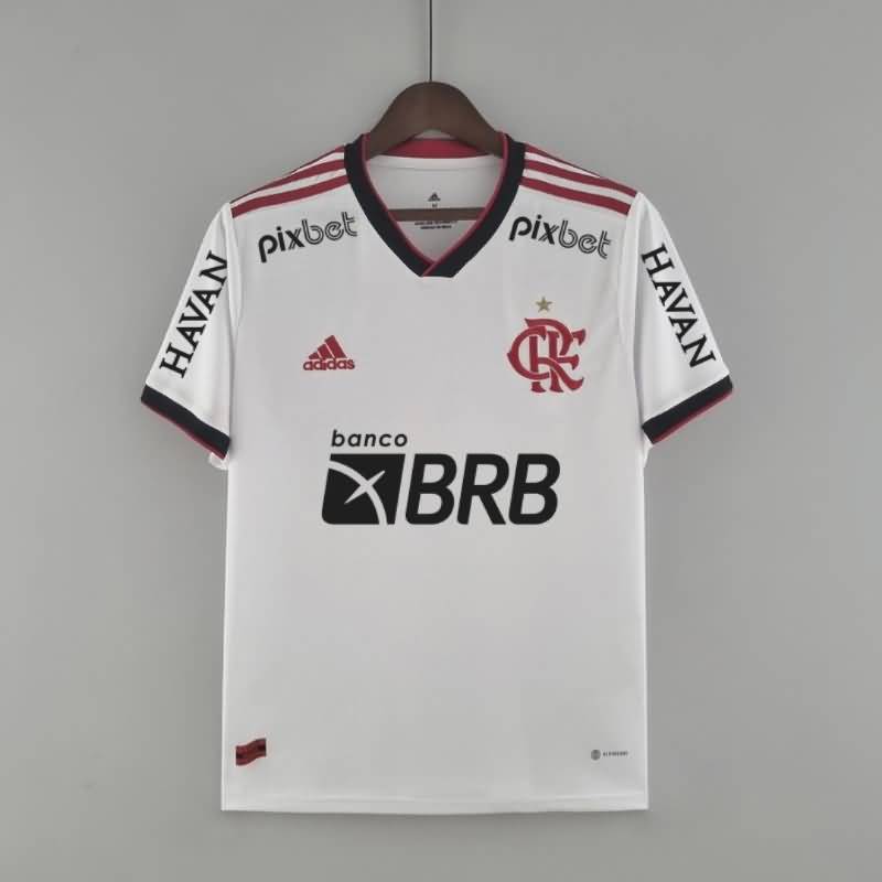 Thailand Quality(AAA) 2022 Flamengo Away Sponsers Soccer Jersey