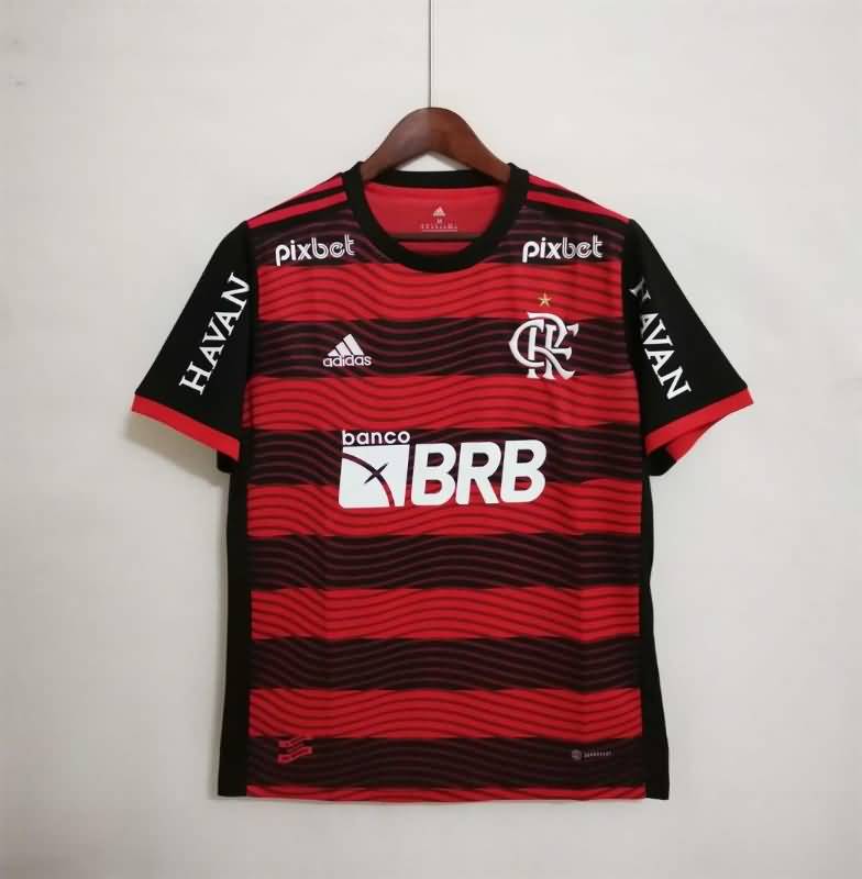 Thailand Quality(AAA) 2022 Flamengo Home Soccer Jersey