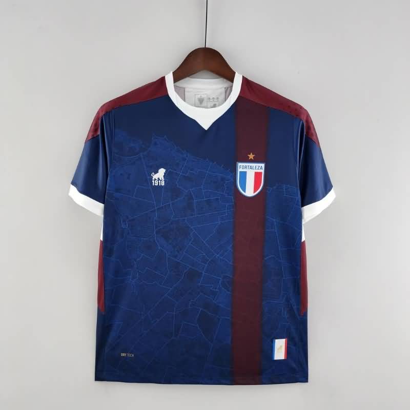 Thailand Quality(AAA) 2022 Fortaleza Dark Blue Soccer Jersey