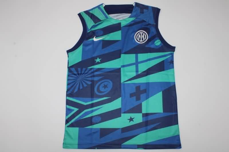 Thailand Quality(AAA) 22/23 Inter Milan Blue Green Vset Soccer Jersey
