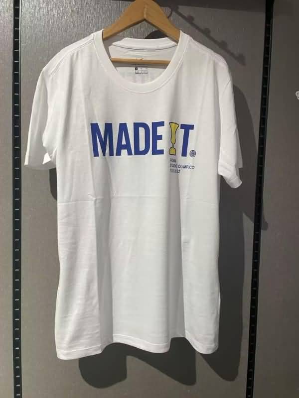 Thailand Quality(AAA) 22/23 Inter Milan Champion White Soccer T-Shirt