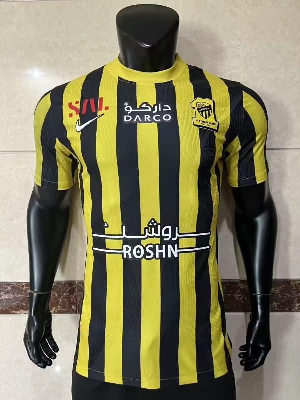 Thailand Quality(AAA) 22/23 Ittihad Home Soccer Jersey (Player) With Sponsor
