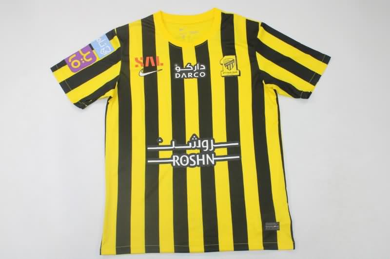 Thailand Quality(AAA) 22/23 Ittihad Home Soccer Jersey With Sponsor