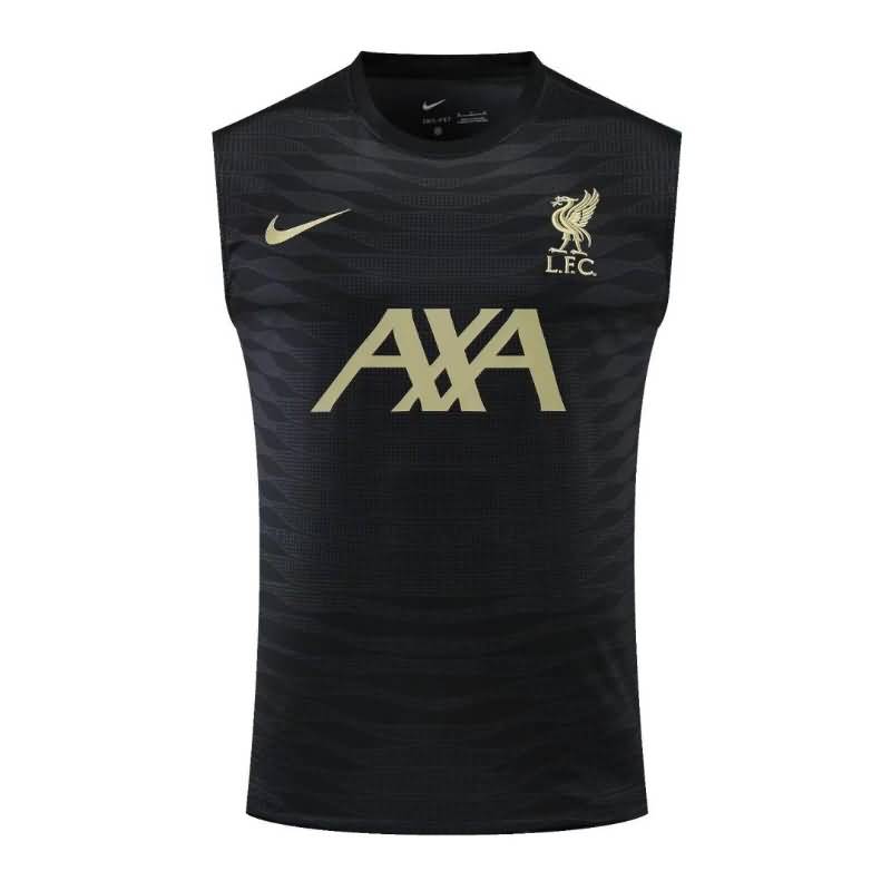 Thailand Quality(AAA) 22/23 Liverpool Black Vest Soccer Jersey