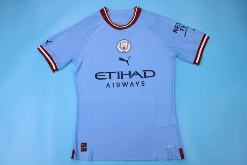 Thailand Quality(AAA) 22/23 Manchester City Home Soccer Jersey(Player)