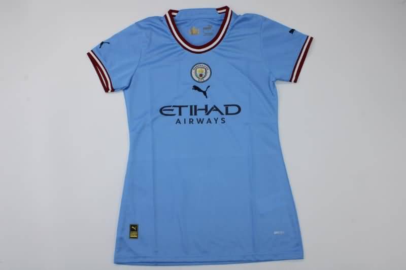 Thailand Quality(AAA) 22/23 Manchester City Home Women Soccer Jersey