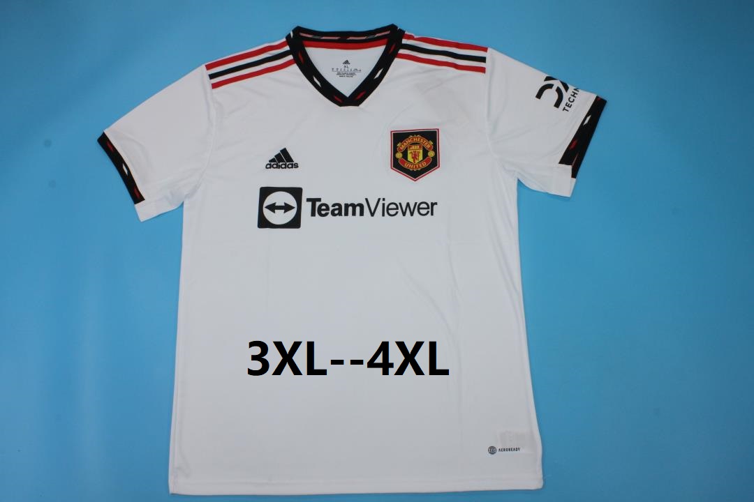 Thailand Quality(AAA) 22/23 Manchester United Away Soccer Jersey(Big Size)