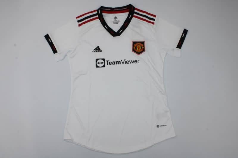 Thailand Quality(AAA) 22/23 Manchester United Away Women Soccer Jersey