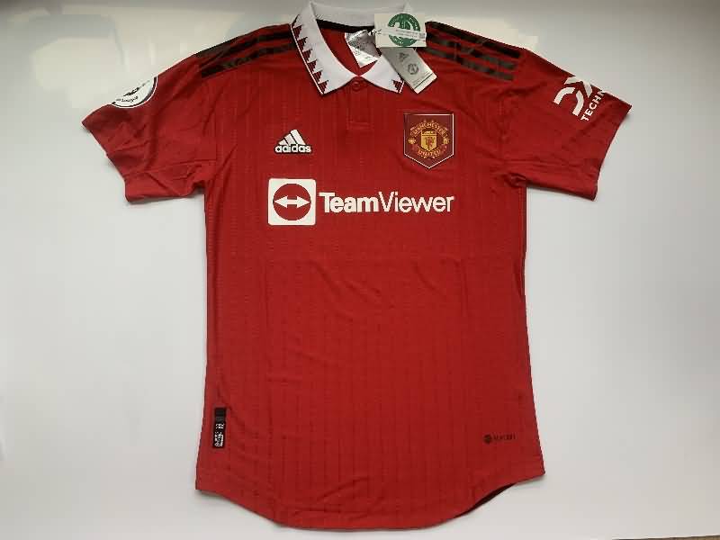 Thailand Quality(AAA) 22/23 Manchester United Home Soccer Jersey(Player)