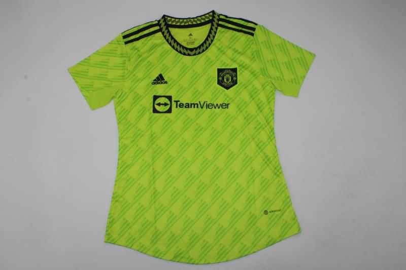 Thailand Quality(AAA) 22/23 Manchester United Third Women Soccer Jersey