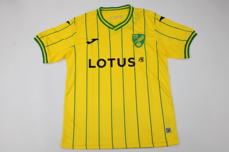 Thailand Quality(AAA) 22/23 Norwich Home Soccer Jersey