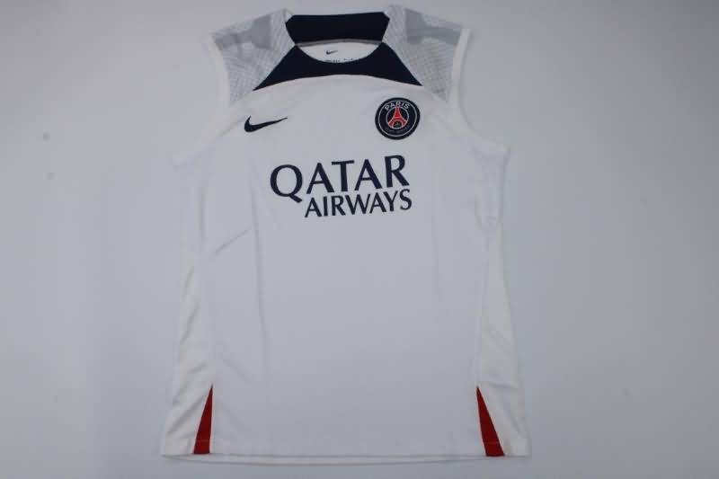 Thailand Quality(AAA) 22/23 Paris St Germain White Vest Soccer Jersey 05