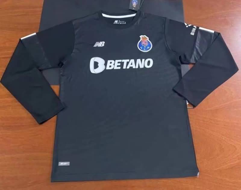 Thailand Quality(AAA) 22/23 Porto Goalkeeper Black Long Slevee Soccer Jersey