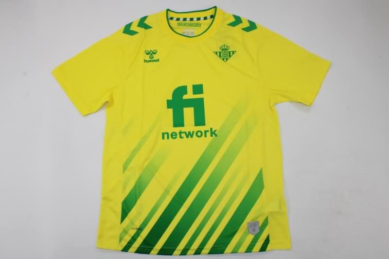 Thailand Quality(AAA) 22/23 Real Betis Goalkeeper Yellow Soccer Jersey