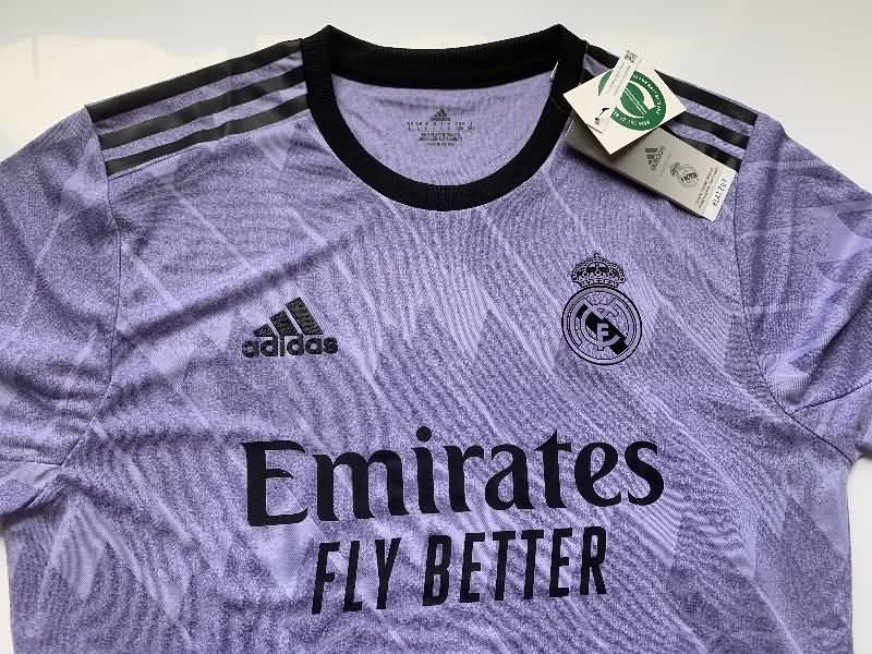 Thailand Quality(AAA) 22/23 Real Madrid Away Soccer Jersey(Player)