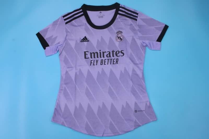 Thailand Quality(AAA) 22/23 Real Madrid Away Women Soccer Jersey