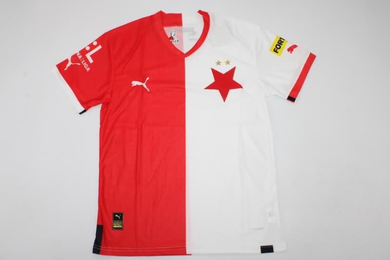 Thailand Quality(AAA) 22/23 SK Slavia Praha Home Soccer Jersey
