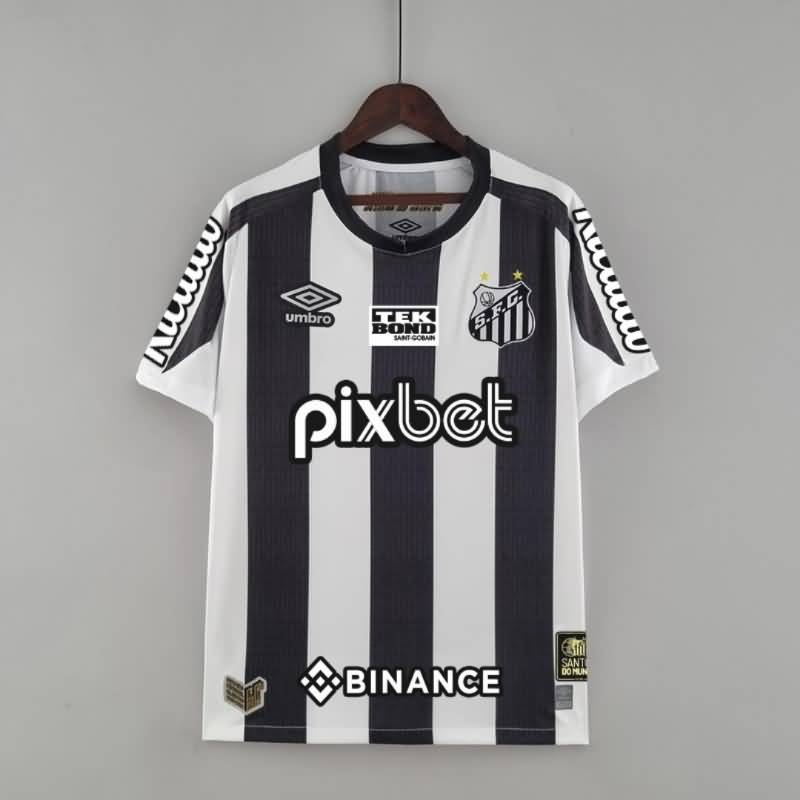 Thailand Quality(AAA) 2022 Santos Away With Sponsers Soccer Jersey