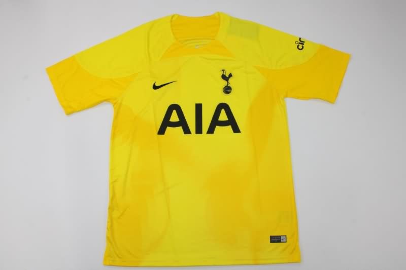 Thailand Quality(AAA) 22/23 Tottenham Hotspur Goalkeeper Yellow Vest Soccer Jersey