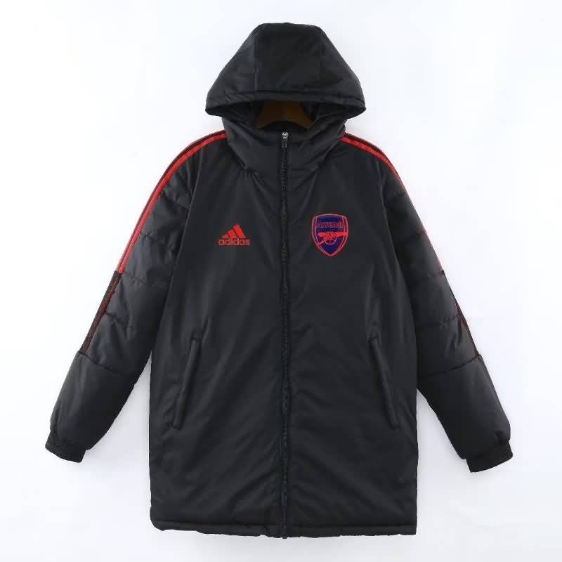 Thailand Quality(AAA) 22/23 Arsenal Black Soccer Cotton Coat
