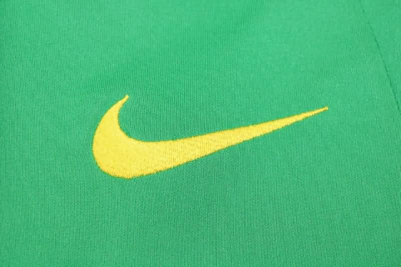 Thailand Quality(AAA) 2022 Brazil Dark Green Soccer Jacket