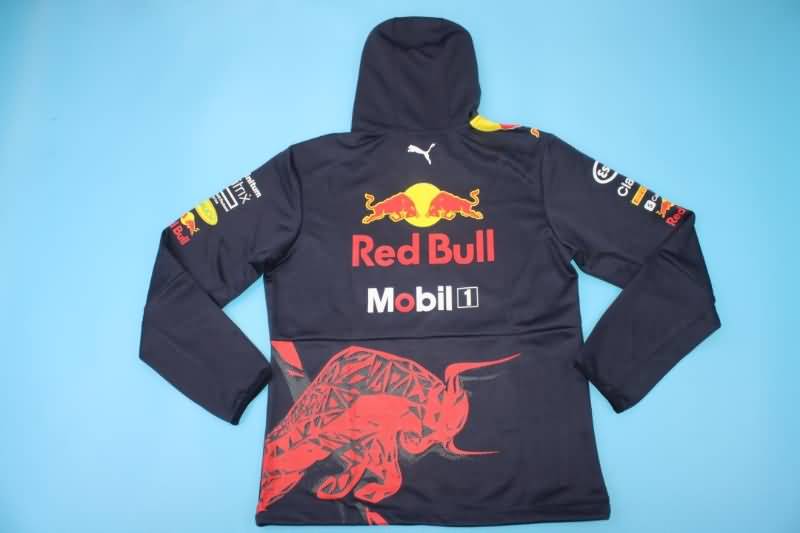 Thailand Quality(AAA) 2022 Red Bull Dark Blue Soccer Hoodie