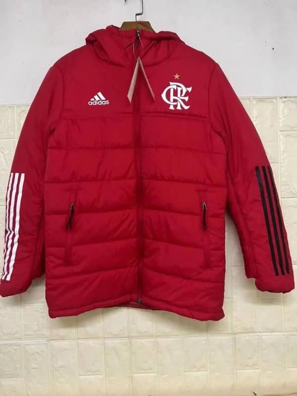 Thailand Quality(AAA) 2022 Flamenco Red Soccer Cotton Coat